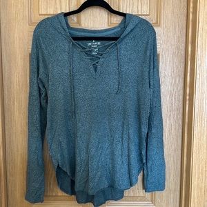 American Eagle Soft & Sexy Plush Long Sleeve Top